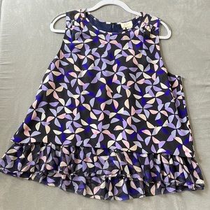 ✨ kate spade ruffle sleeveless top